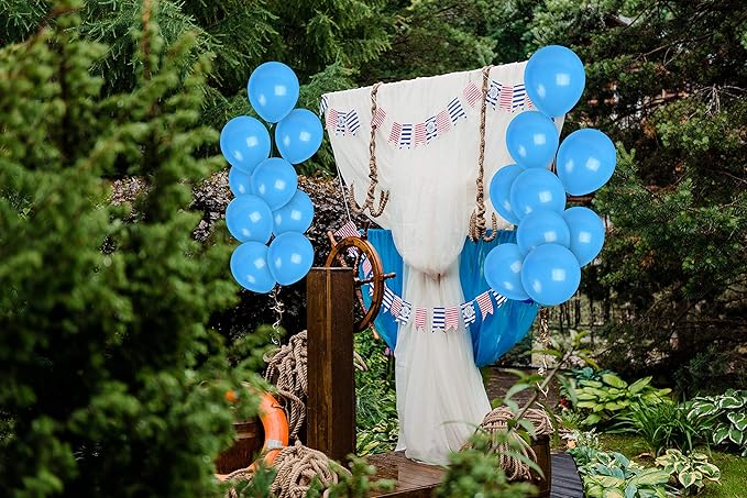 Treasures Gifted Light Blue Balloons 36 Pack - Pastel Baby Blue Balloons - 12in Latex Sky Color Party Supplies - Robins Egg Decorations