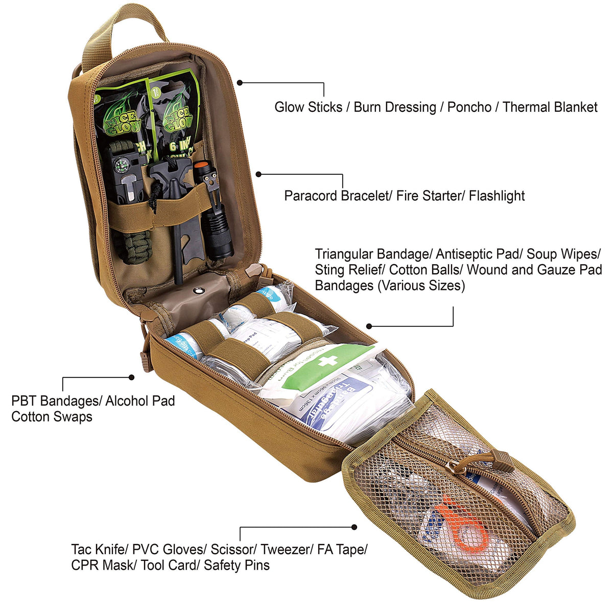 EVERLIT 250-Piece First Aid Kit | Camping, Travel & Emergency