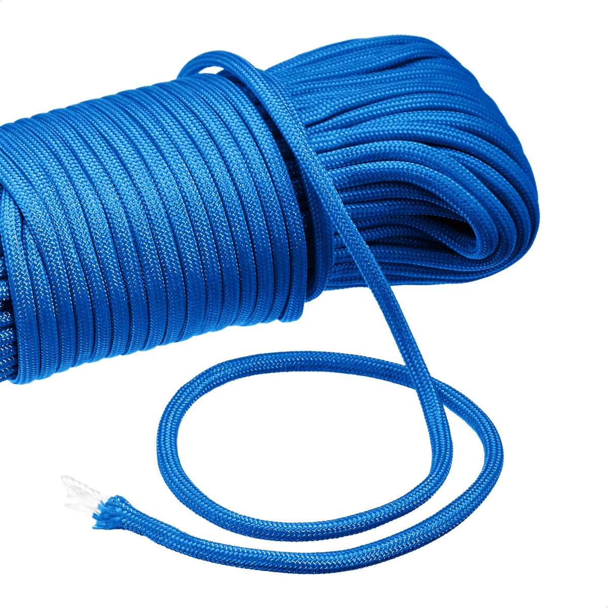 Amazon Basics 550 Type III Paracord, 7-Strand Core, High Strength for Hiking, Camping, Survival Gear, DIY Projects, Bracelets, Lanyards, Outdoor Utility, 5/32 in x 100 ft (4mm x 30m), Blue
