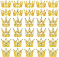 30 Pcs Crowns for Flower Bouquets, Gold Crown Cake Topper, Mini Crown for Flower Bouquet, Pearl Tiara Princess Gold Crown for Wedding Baby Shower Birthday Girl Lady Bridal Party Cake Decor 3 Style