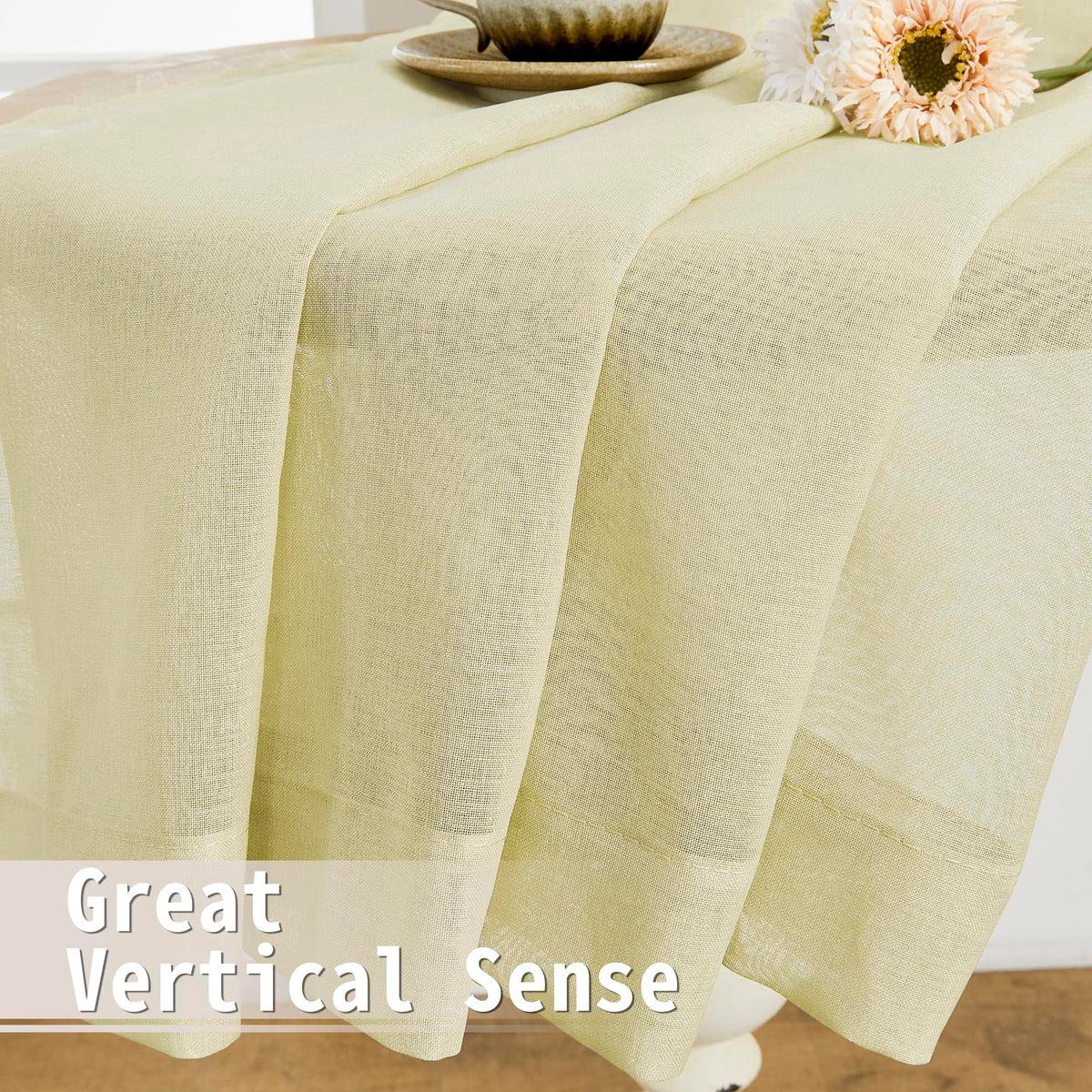 Short Sheer Door Curtain Closet Linen Textured Curtain Sheers Doorway Light Filtering Voile Patio Glass Doors Rod Pocket Curtains French Door