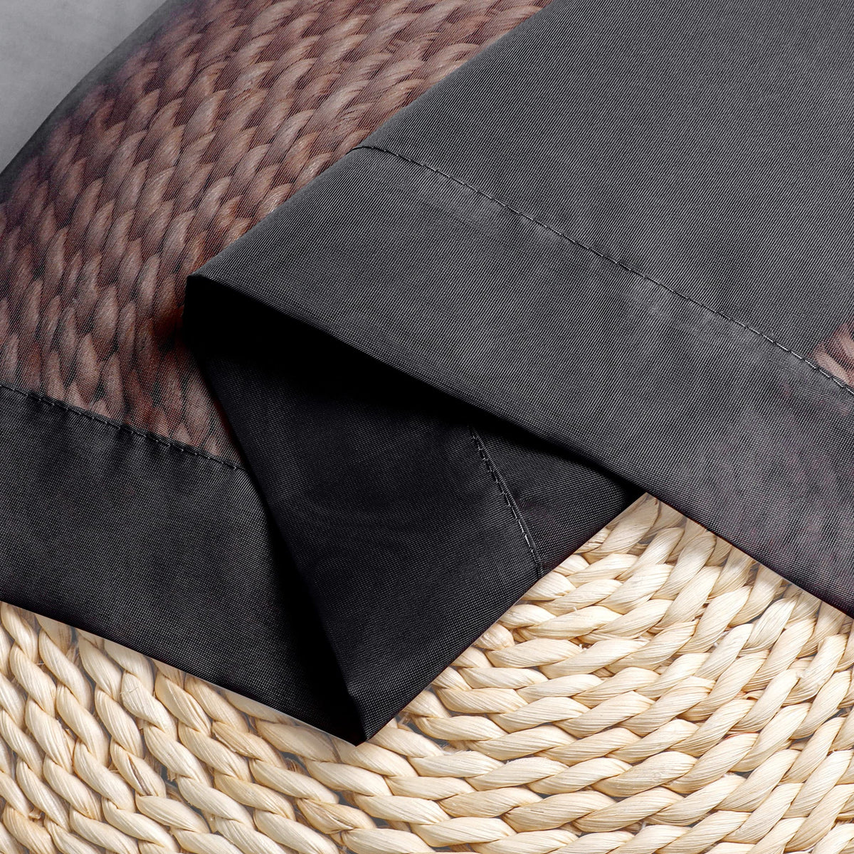 Black Sheer Curtains 30 inch Length 2 Panels (2 Count)